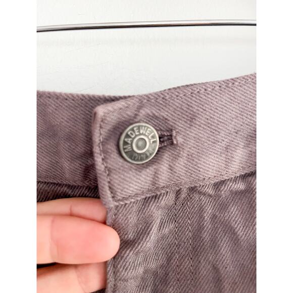 Madewell x MN | Denim Patch-Pocket Micro Mini Skirt | Chalked Fig | Sz 30 - Picture 5 of 11